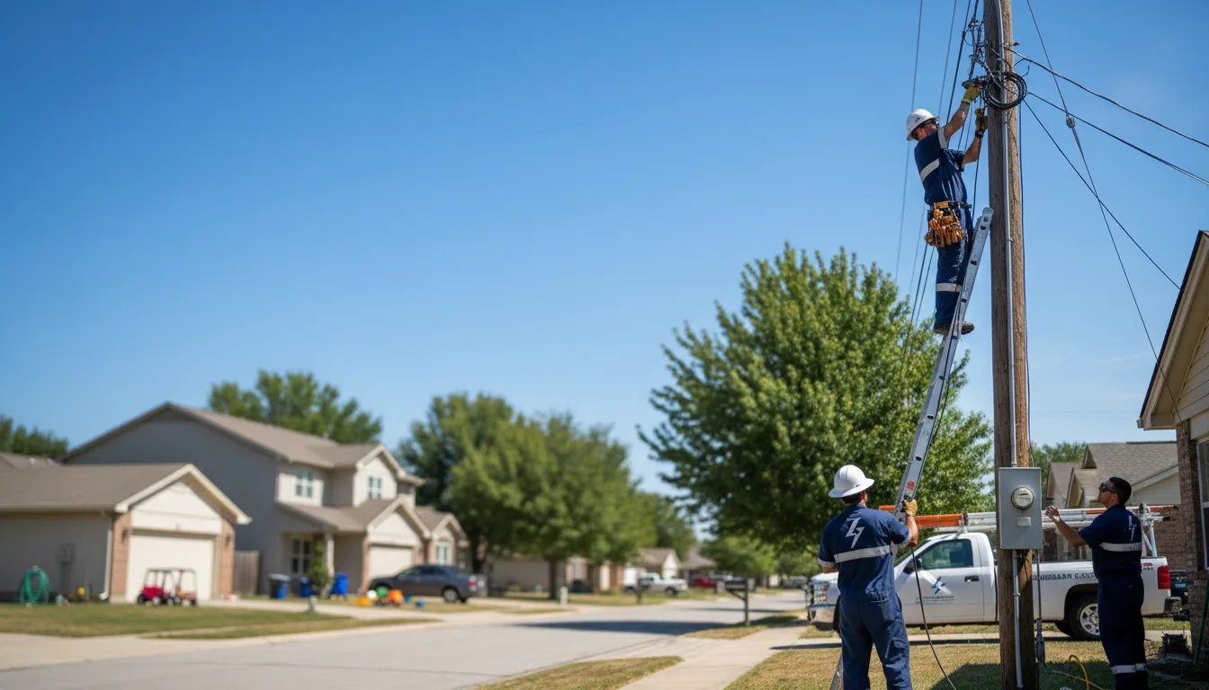 Residential electrician providing installation services in Gunlock, KY
